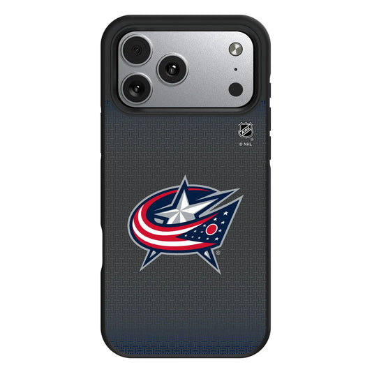 Columbus Blue Jackets Linen Bump Phone Case for Apple iPhone