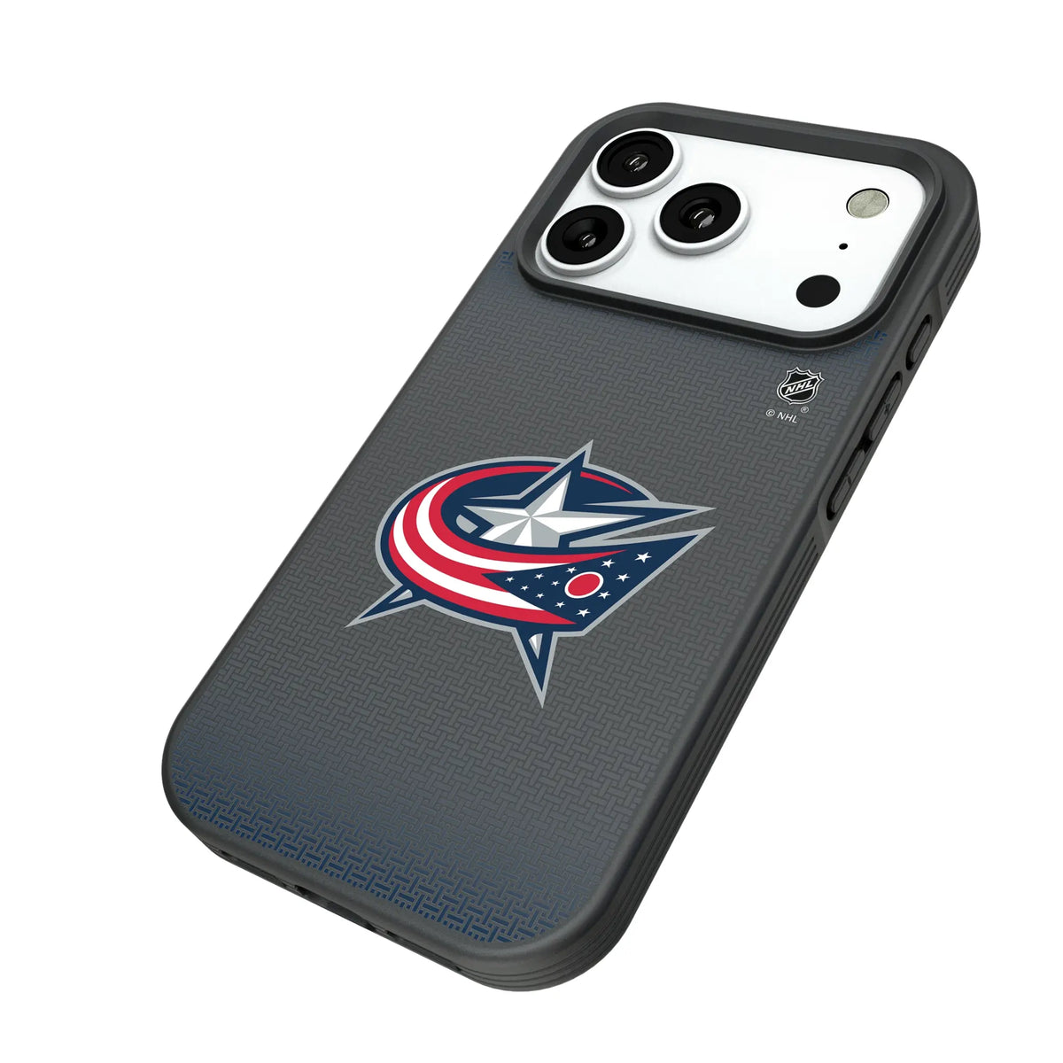 Columbus Blue Jackets Linen Bump Phone Case for Apple iPhone