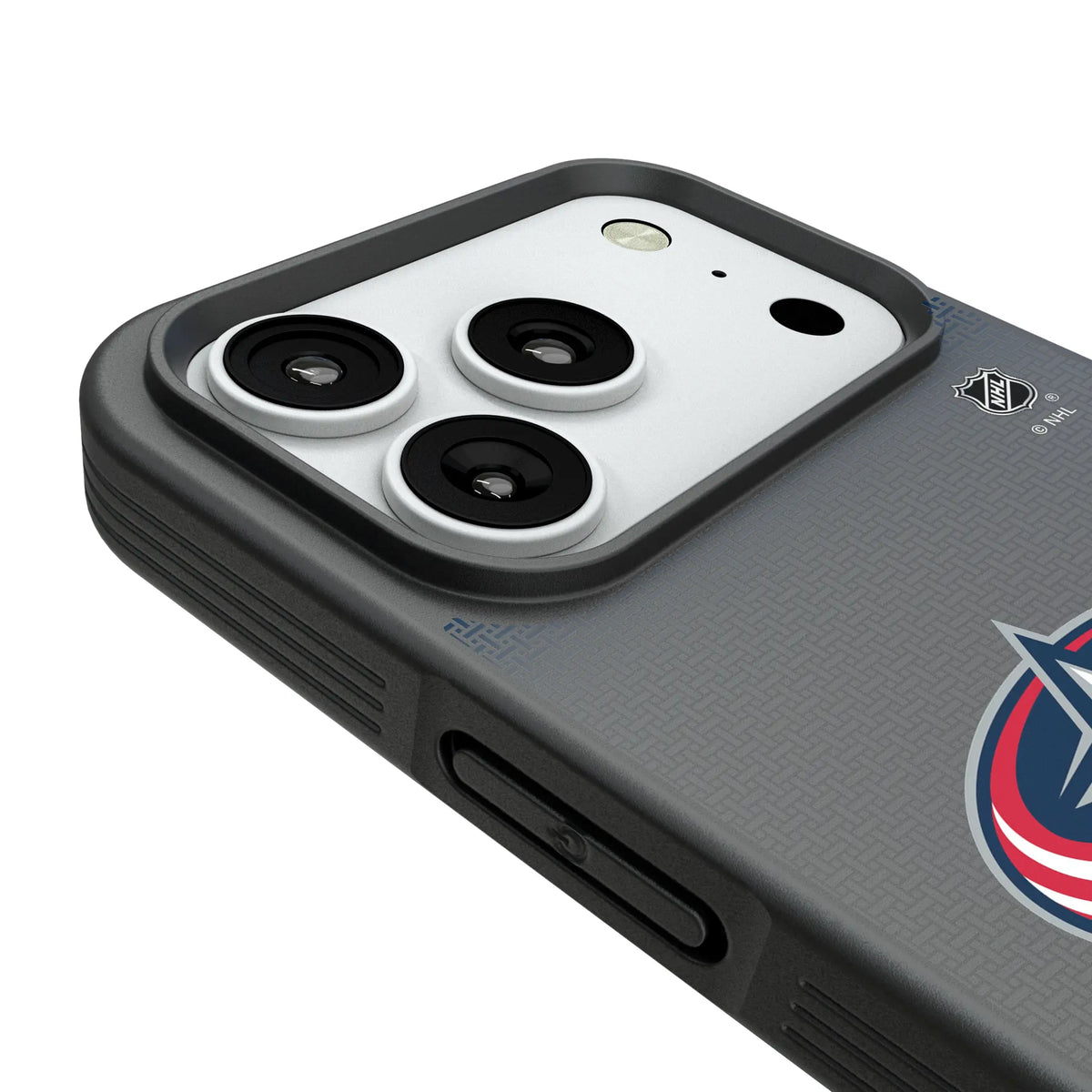 Columbus Blue Jackets Linen Bump Phone Case for Apple iPhone