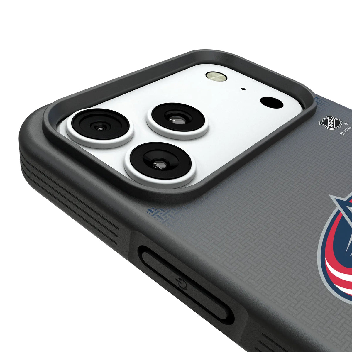 Columbus Blue Jackets Linen Bump Phone Case for Apple iPhone