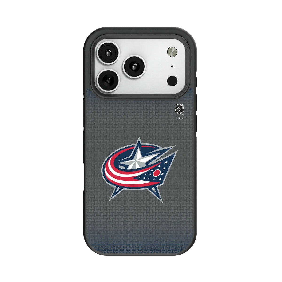 Columbus Blue Jackets Linen Bump Phone Case for Apple iPhone