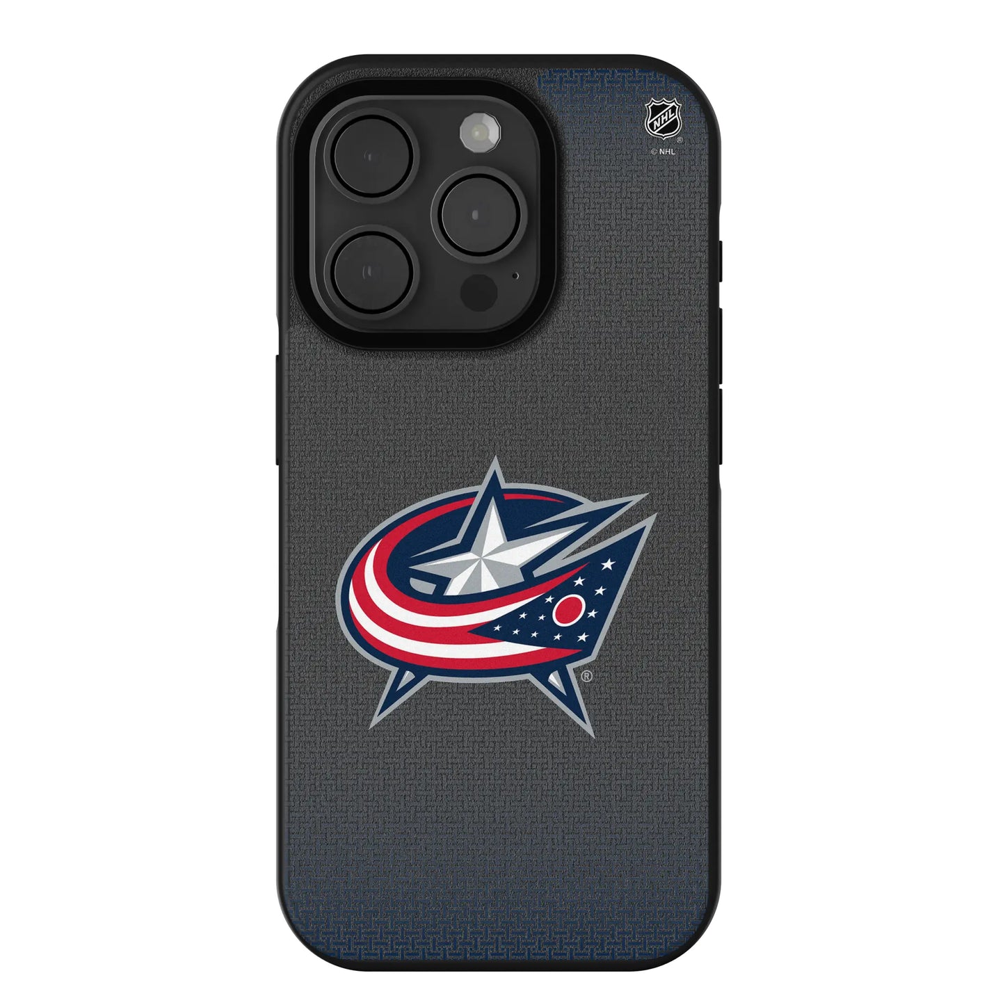 Columbus Blue Jackets Linen Bump Phone Case for Apple iPhone