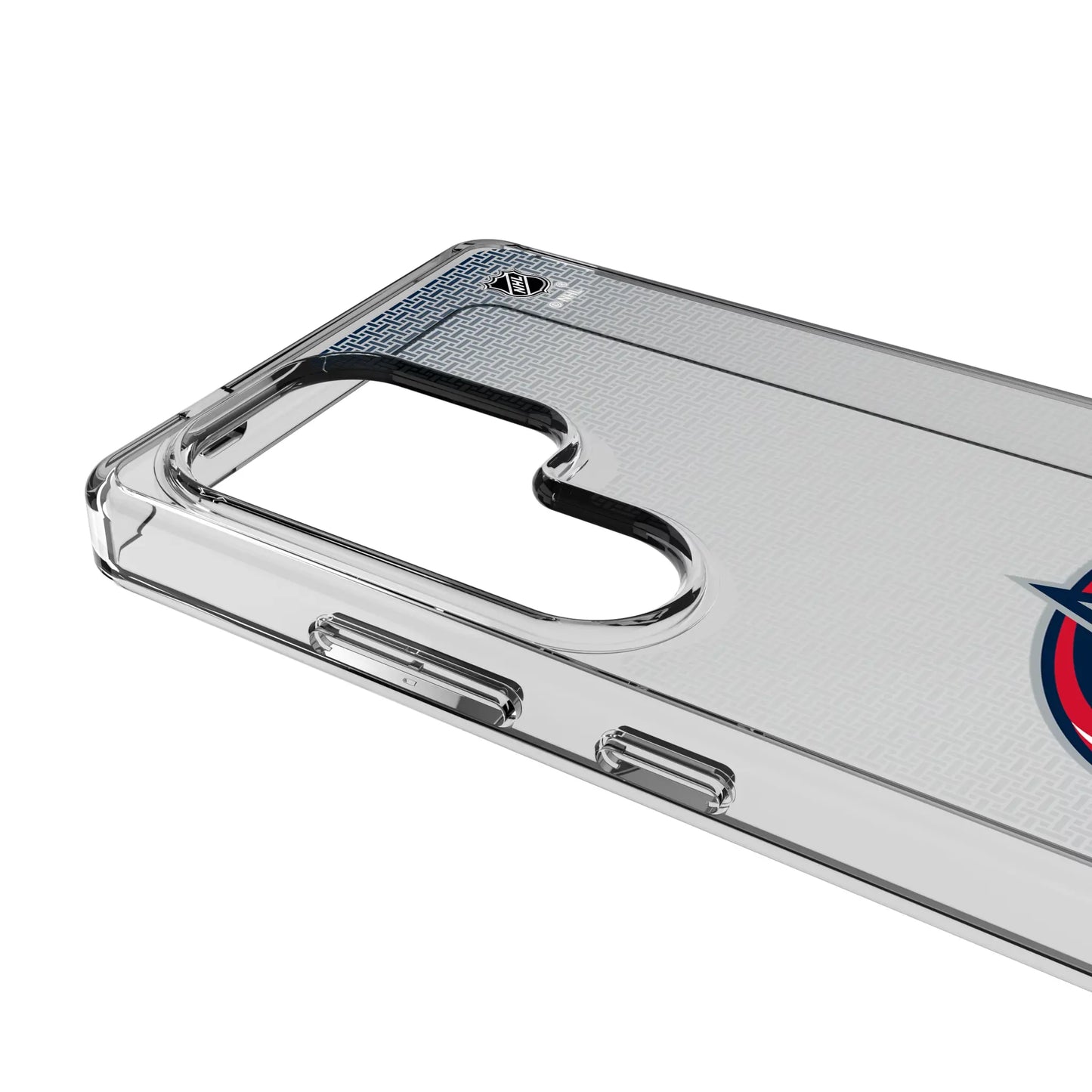 Columbus Blue Jackets Linen Clear Phone Case for Samsung Galaxy