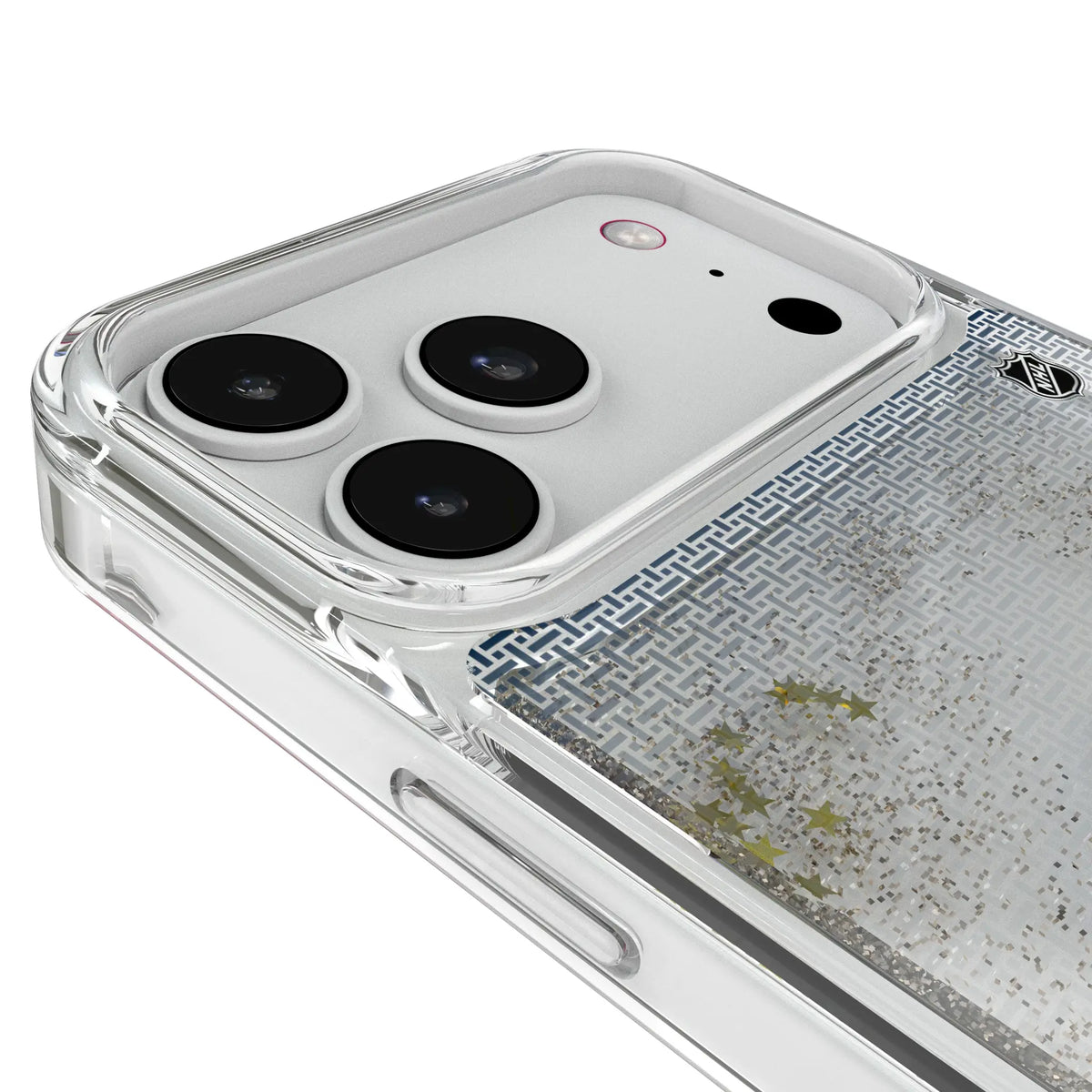 Columbus Blue Jackets Linen Glitter Phone Case for Apple iPhone