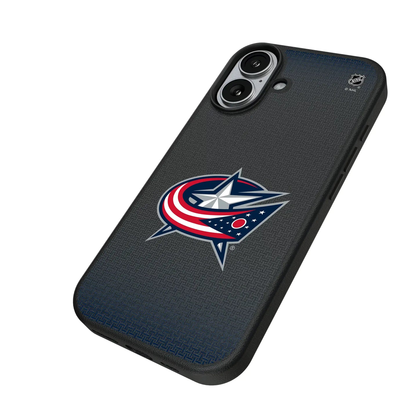 Columbus Blue Jackets Linen MagSafe Compatible Phone Case for Apple iPhone