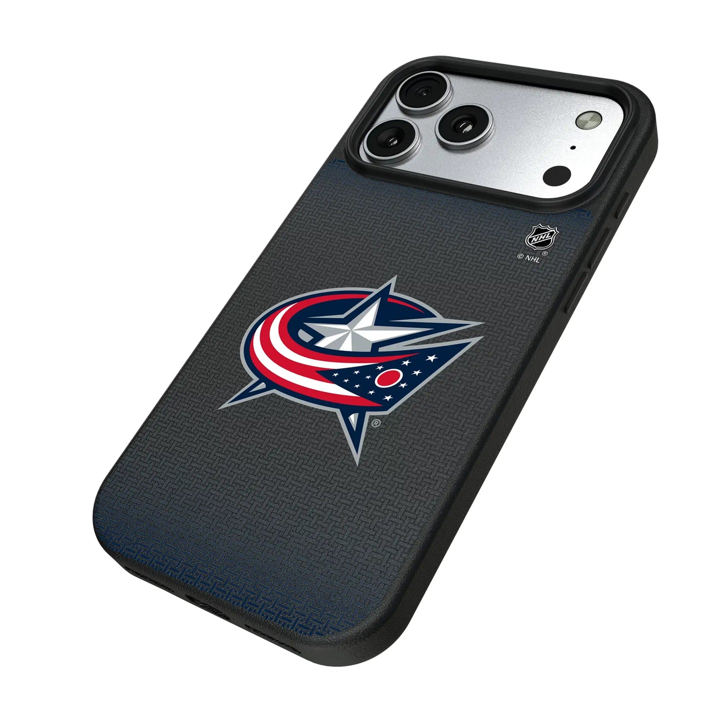 Columbus Blue Jackets Linen MagSafe Compatible Phone Case for Apple iPhone