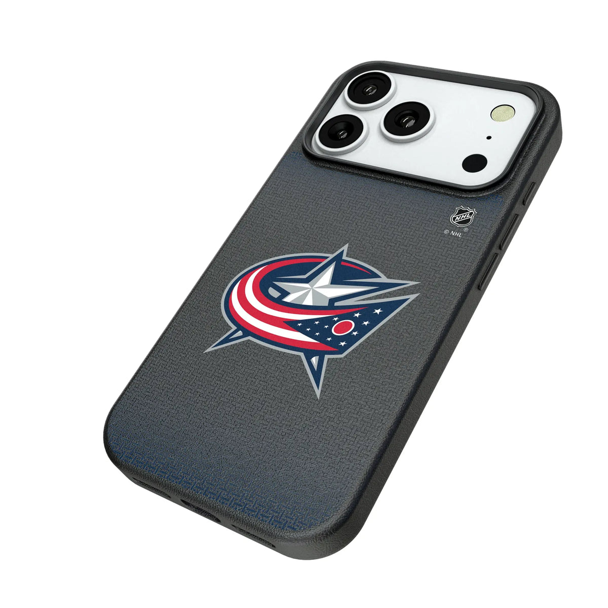 Columbus Blue Jackets Linen MagSafe Compatible Phone Case for Apple iPhone
