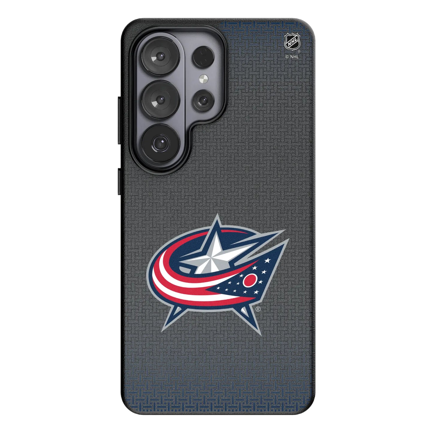 Columbus Blue Jackets Linen MagSafe Compatible Phone Case for Samsung Galaxy