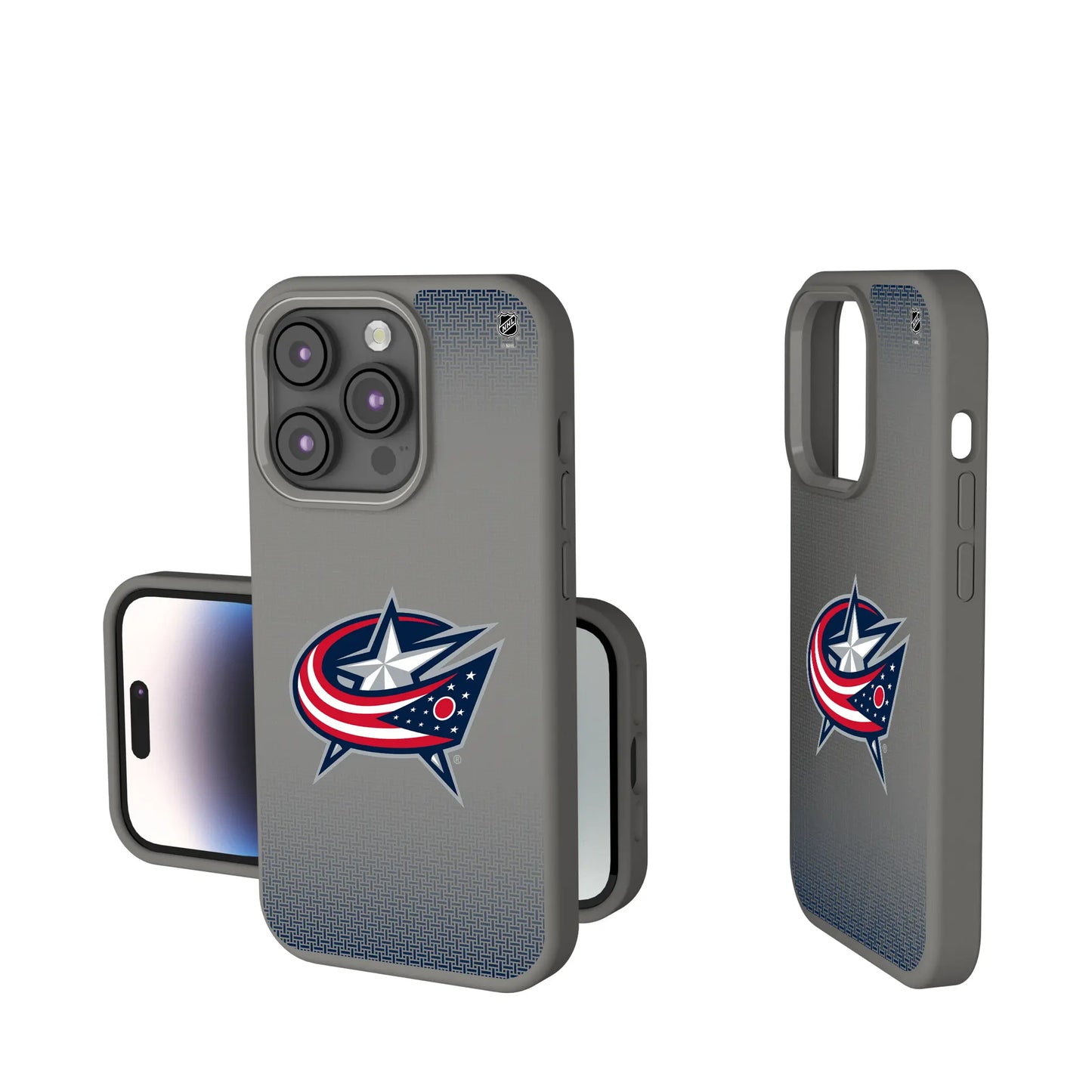 Columbus Blue Jackets Linen Soft Touch Phone Case for Apple iPhone