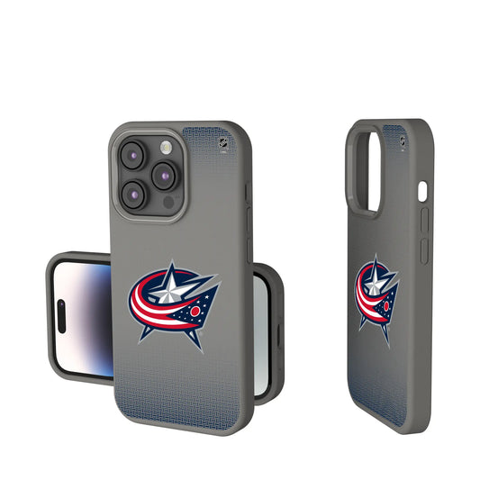 Columbus Blue Jackets Linen Soft Touch Phone Case for Apple iPhone