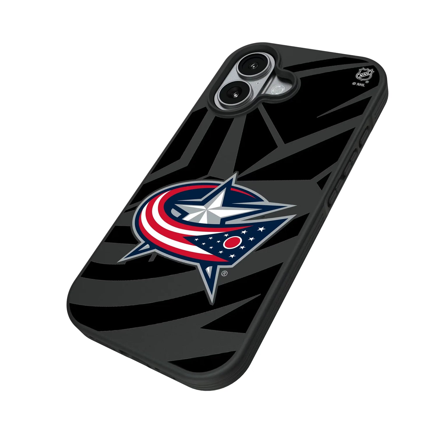 Columbus Blue Jackets Monocolor Tilt Bump Phone Case for Apple iPhone
