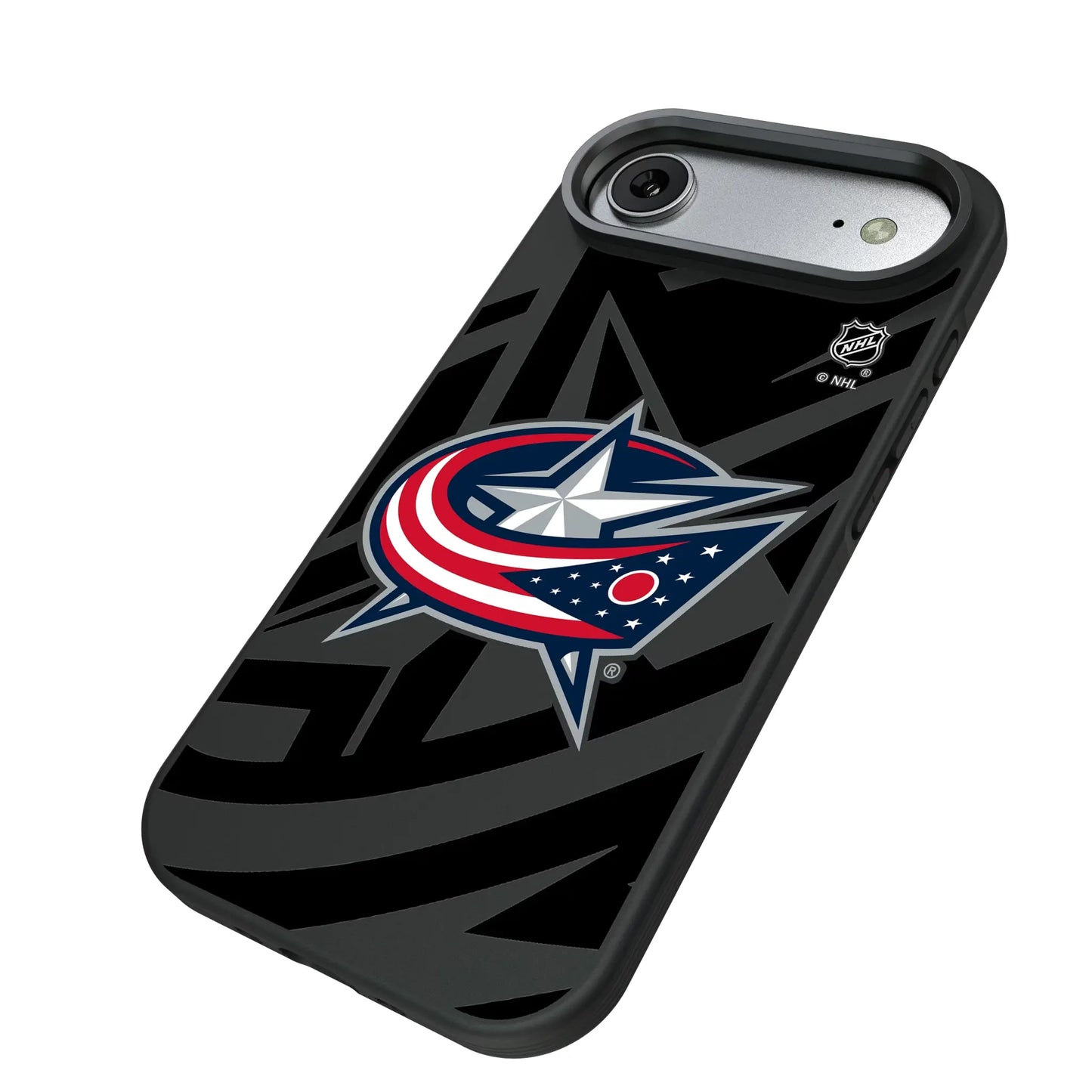 Columbus Blue Jackets Monocolor Tilt Bump Phone Case for Apple iPhone