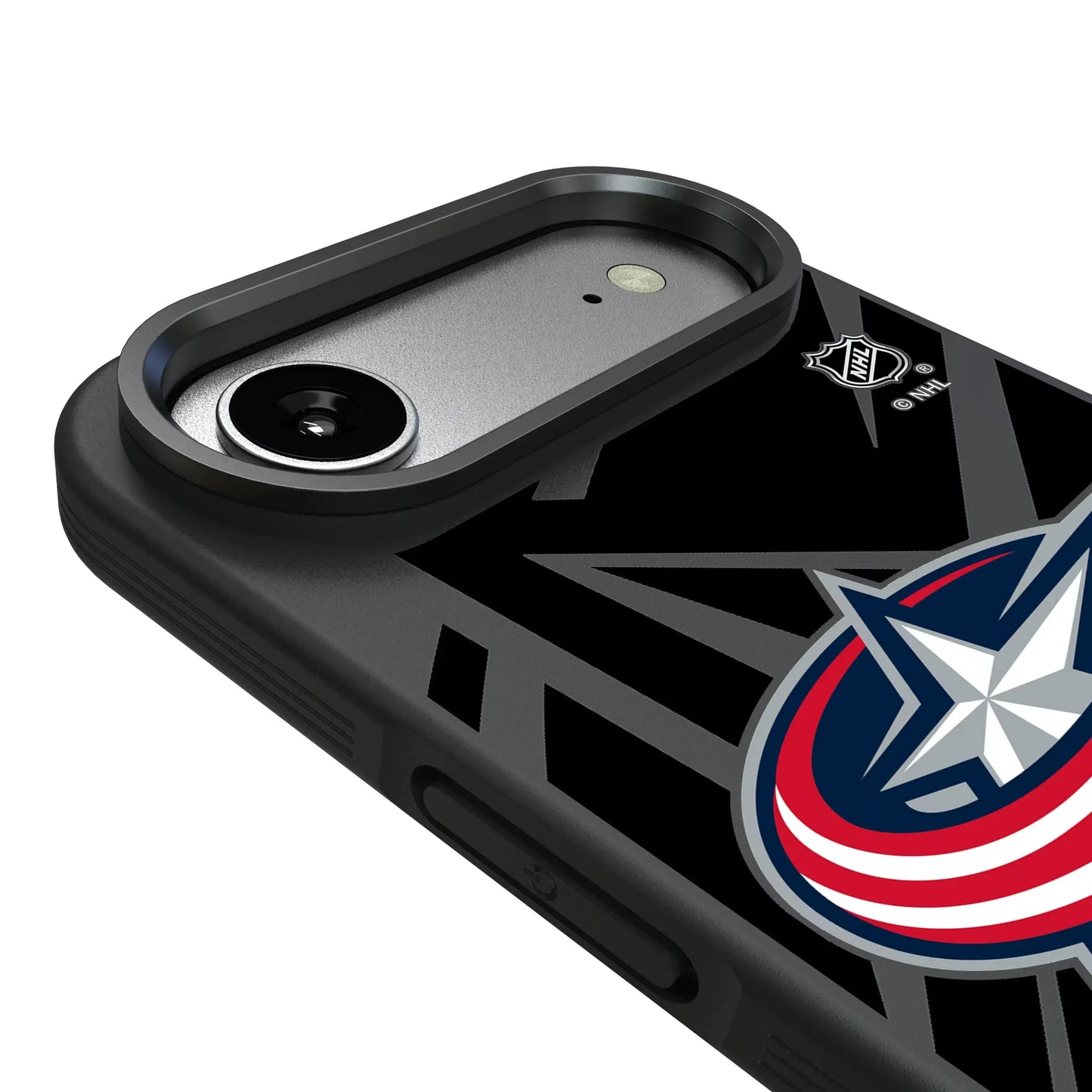 Columbus Blue Jackets Monocolor Tilt Bump Phone Case for Apple iPhone