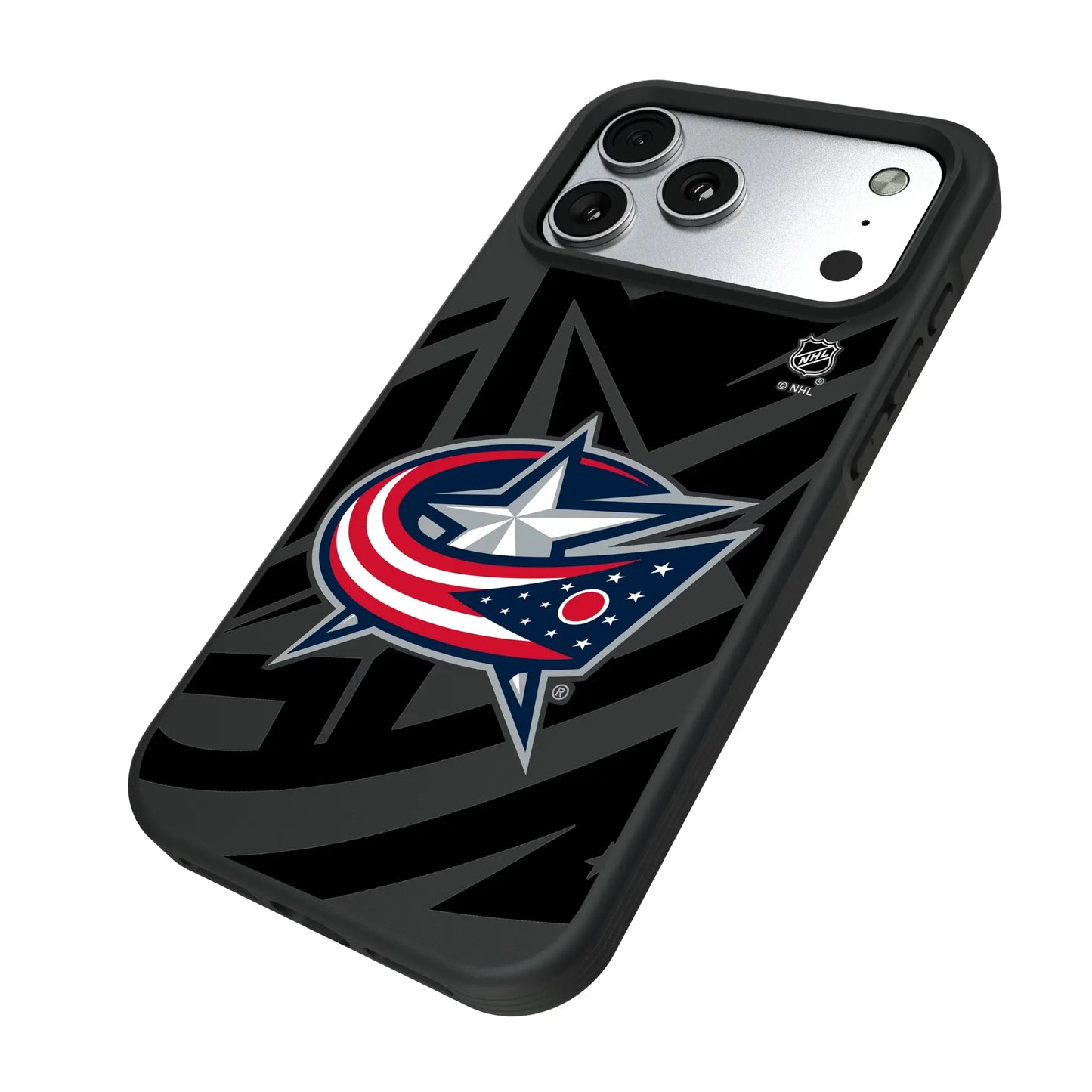 Columbus Blue Jackets Monocolor Tilt Bump Phone Case for Apple iPhone