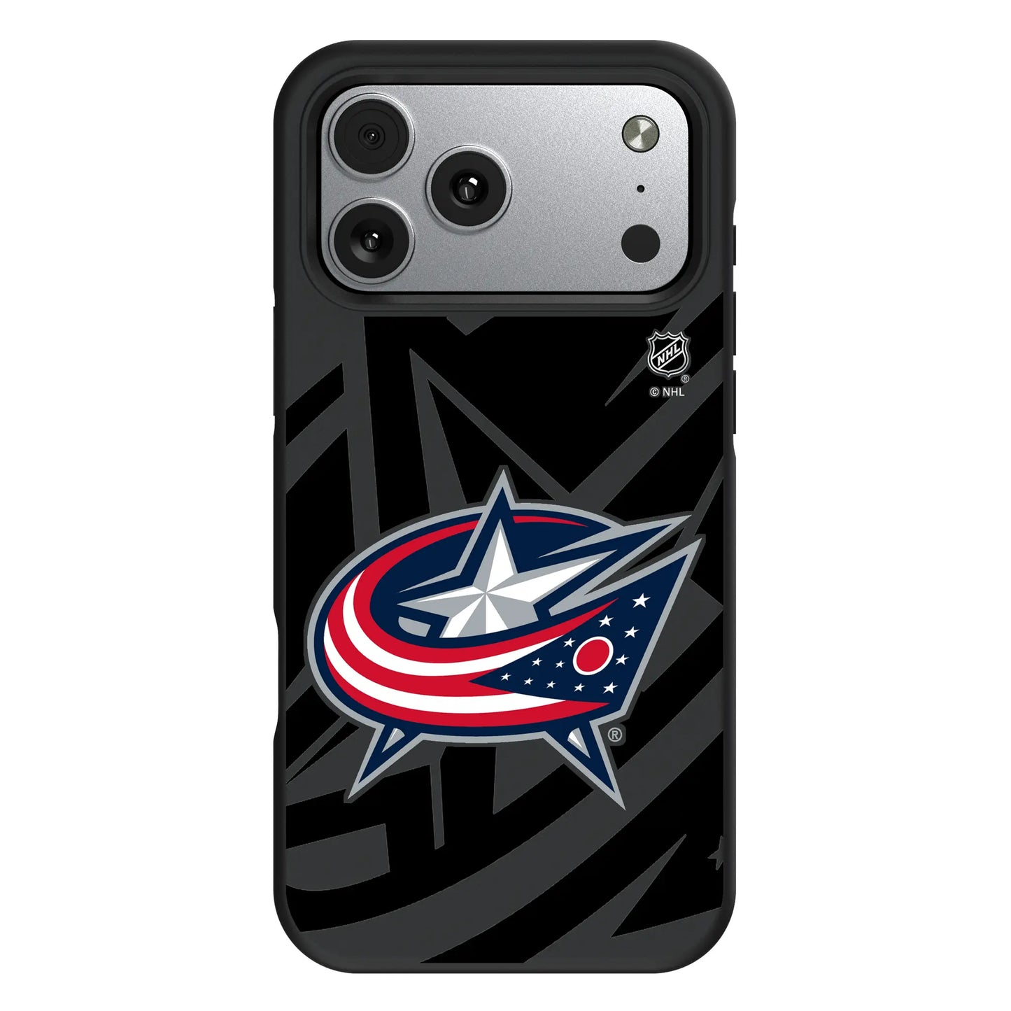 Columbus Blue Jackets Monocolor Tilt Bump Phone Case for Apple iPhone