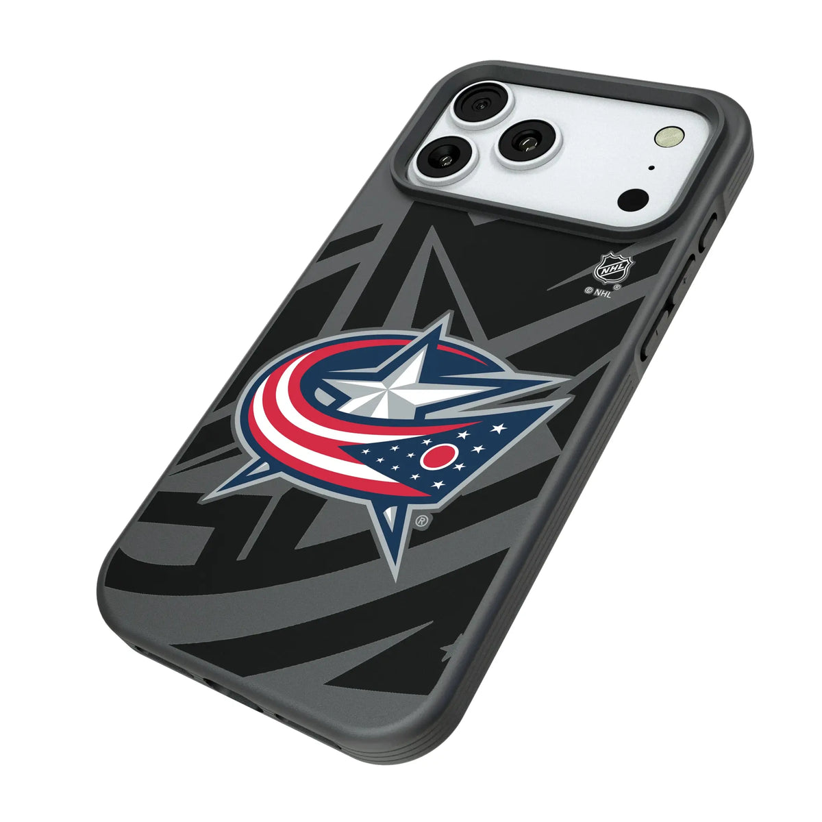 Columbus Blue Jackets Monocolor Tilt Bump Phone Case for Apple iPhone