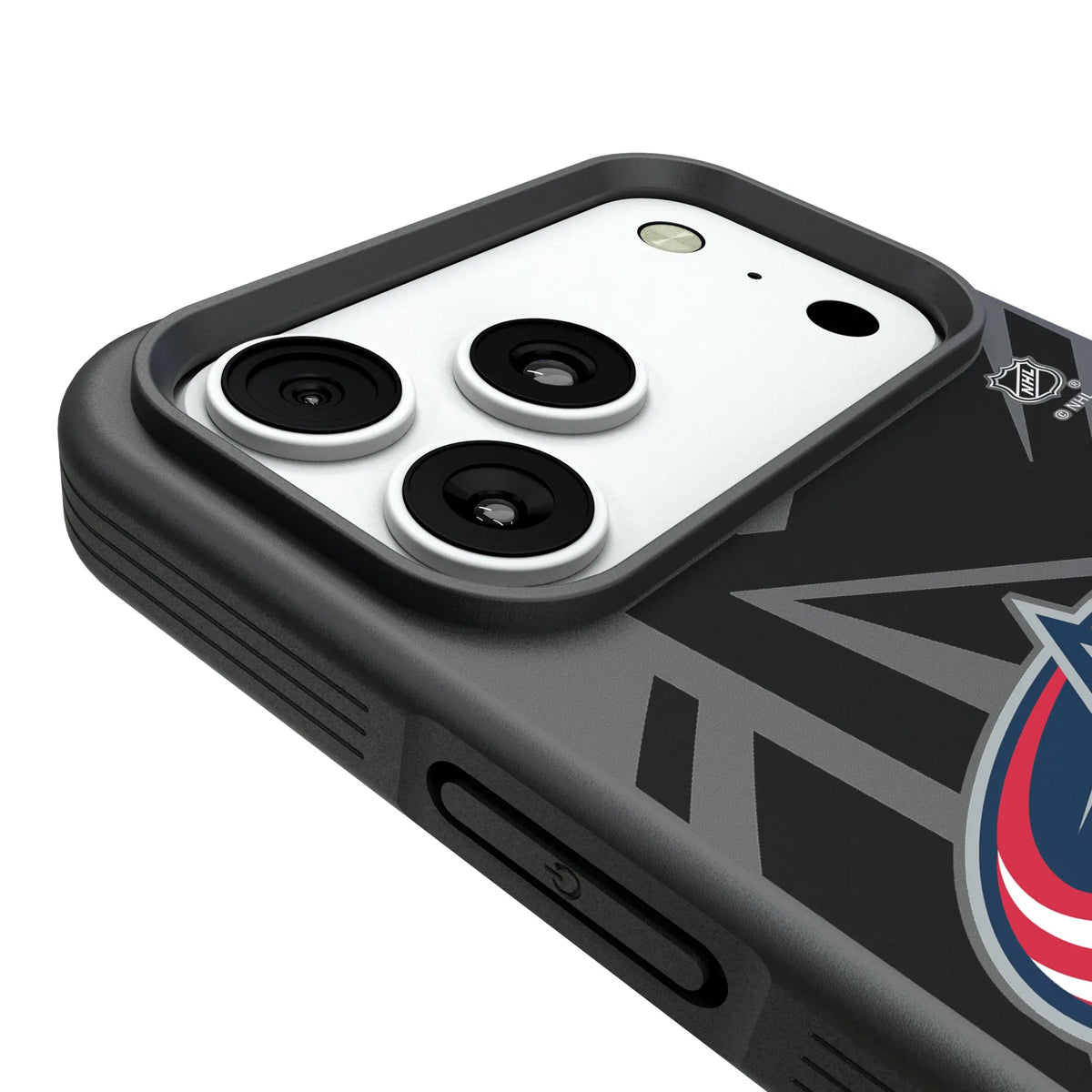 Columbus Blue Jackets Monocolor Tilt Bump Phone Case for Apple iPhone