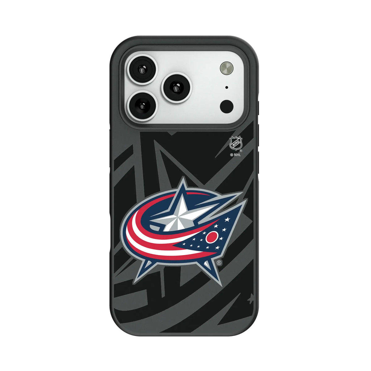 Columbus Blue Jackets Monocolor Tilt Bump Phone Case for Apple iPhone