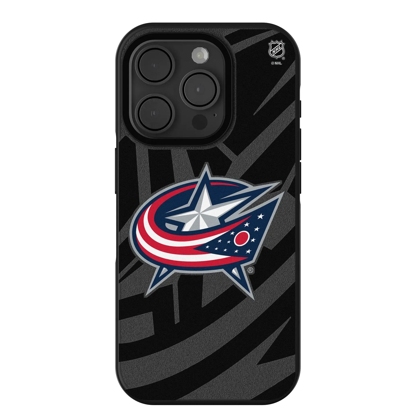 Columbus Blue Jackets Monocolor Tilt Bump Phone Case for Apple iPhone