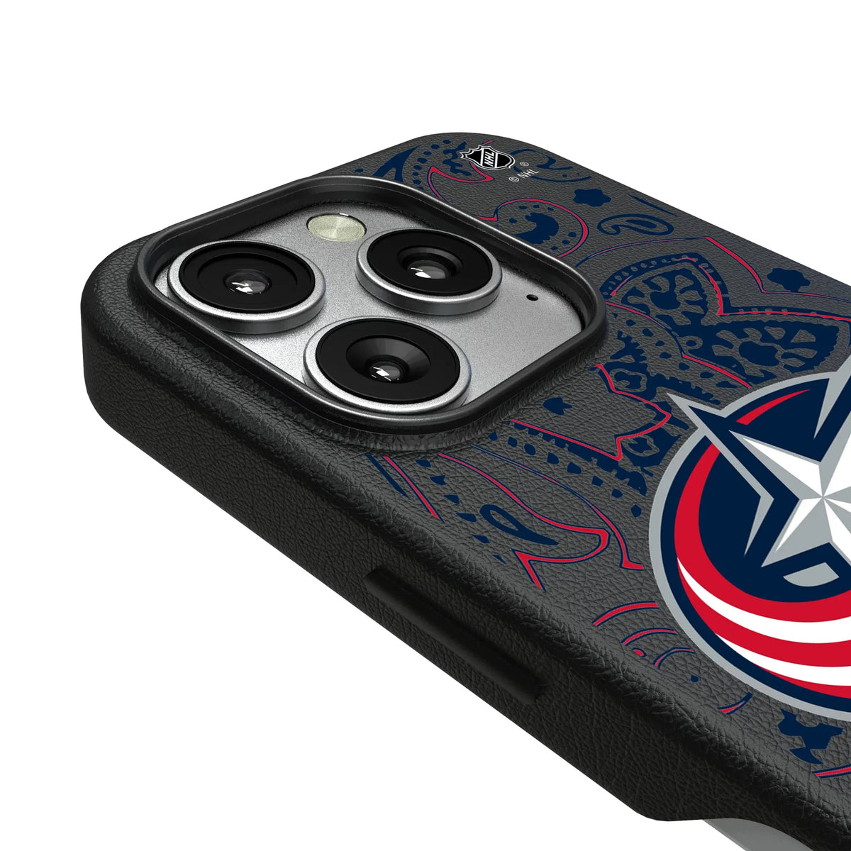Columbus Blue Jackets Paisley MagSafe Compatible Phone Case for Apple iPhone