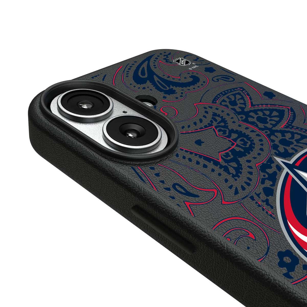 Columbus Blue Jackets Paisley MagSafe Compatible Phone Case for Apple iPhone