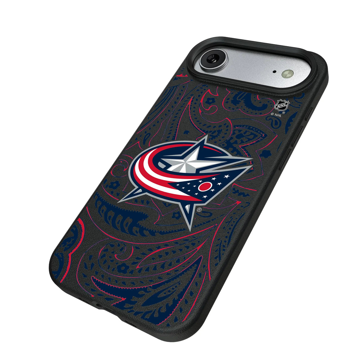 Columbus Blue Jackets Paisley MagSafe Compatible Phone Case for Apple iPhone