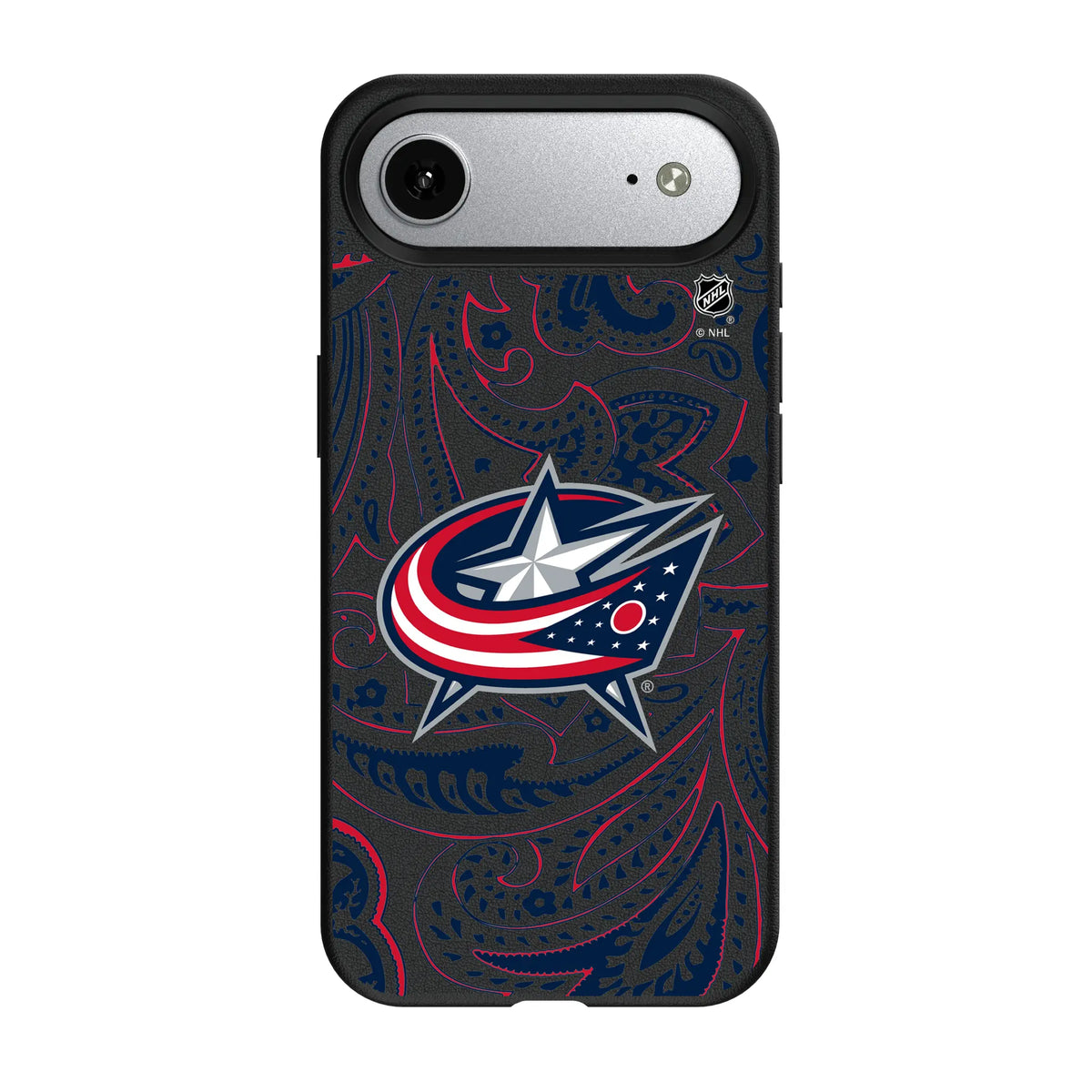 Columbus Blue Jackets Paisley MagSafe Compatible Phone Case for Apple iPhone