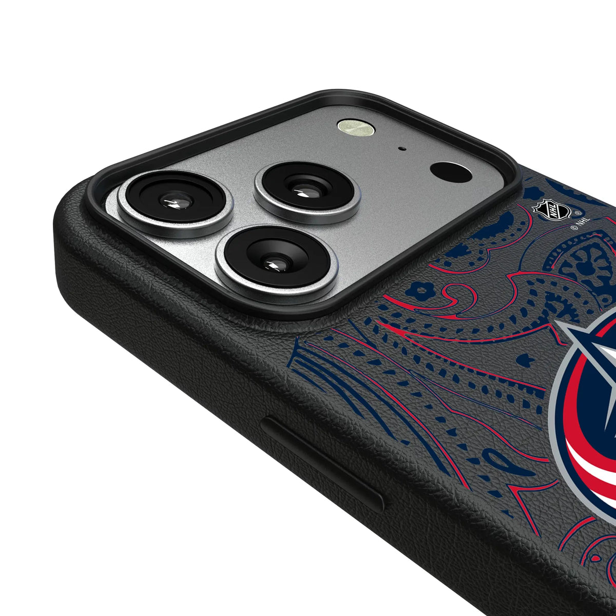 Columbus Blue Jackets Paisley MagSafe Compatible Phone Case for Apple iPhone