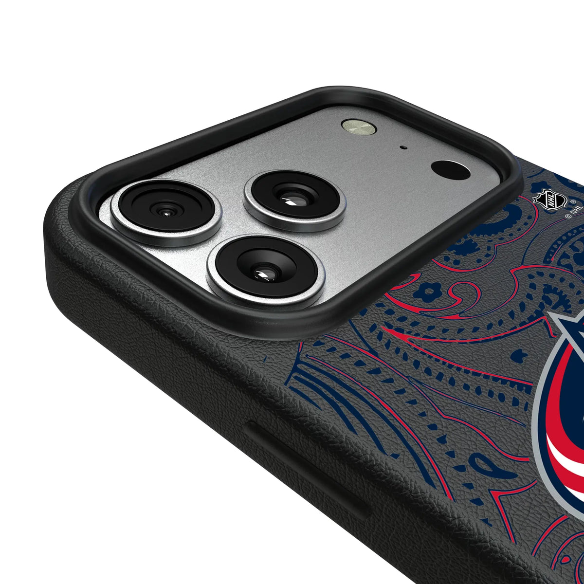 Columbus Blue Jackets Paisley MagSafe Compatible Phone Case for Apple iPhone