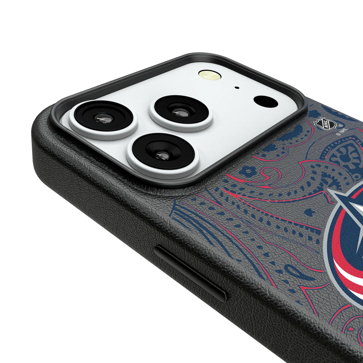 Columbus Blue Jackets Paisley MagSafe Compatible Phone Case for Apple iPhone
