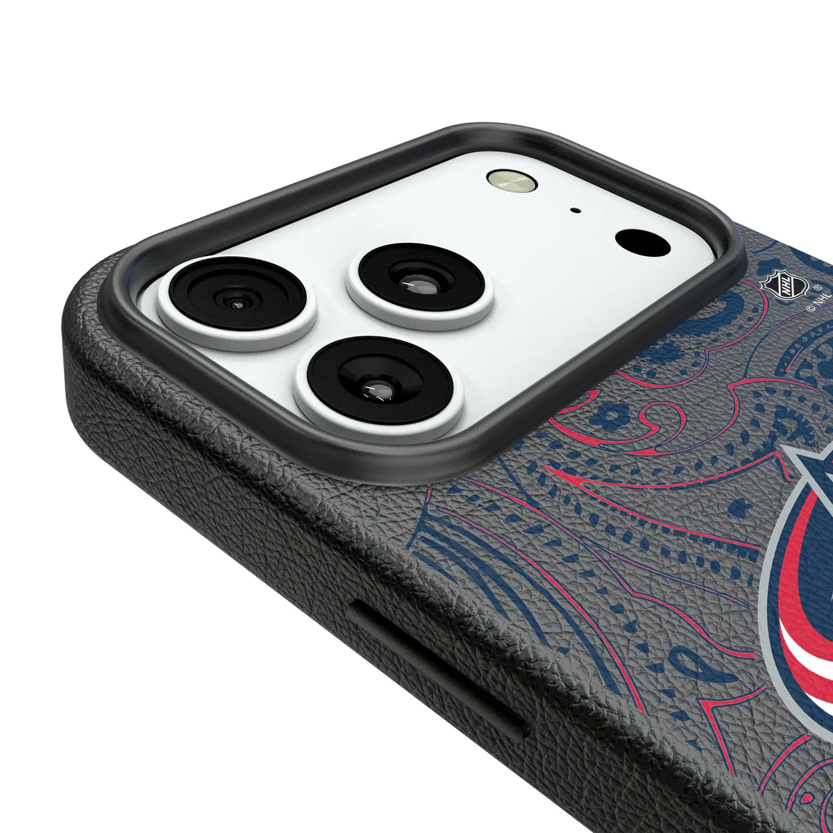 Columbus Blue Jackets Paisley MagSafe Compatible Phone Case for Apple iPhone