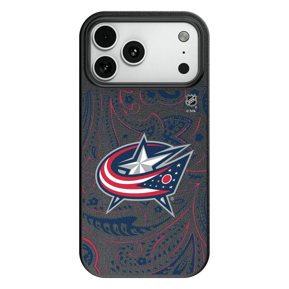 Columbus Blue Jackets Paisley MagSafe Compatible Phone Case for Apple iPhone