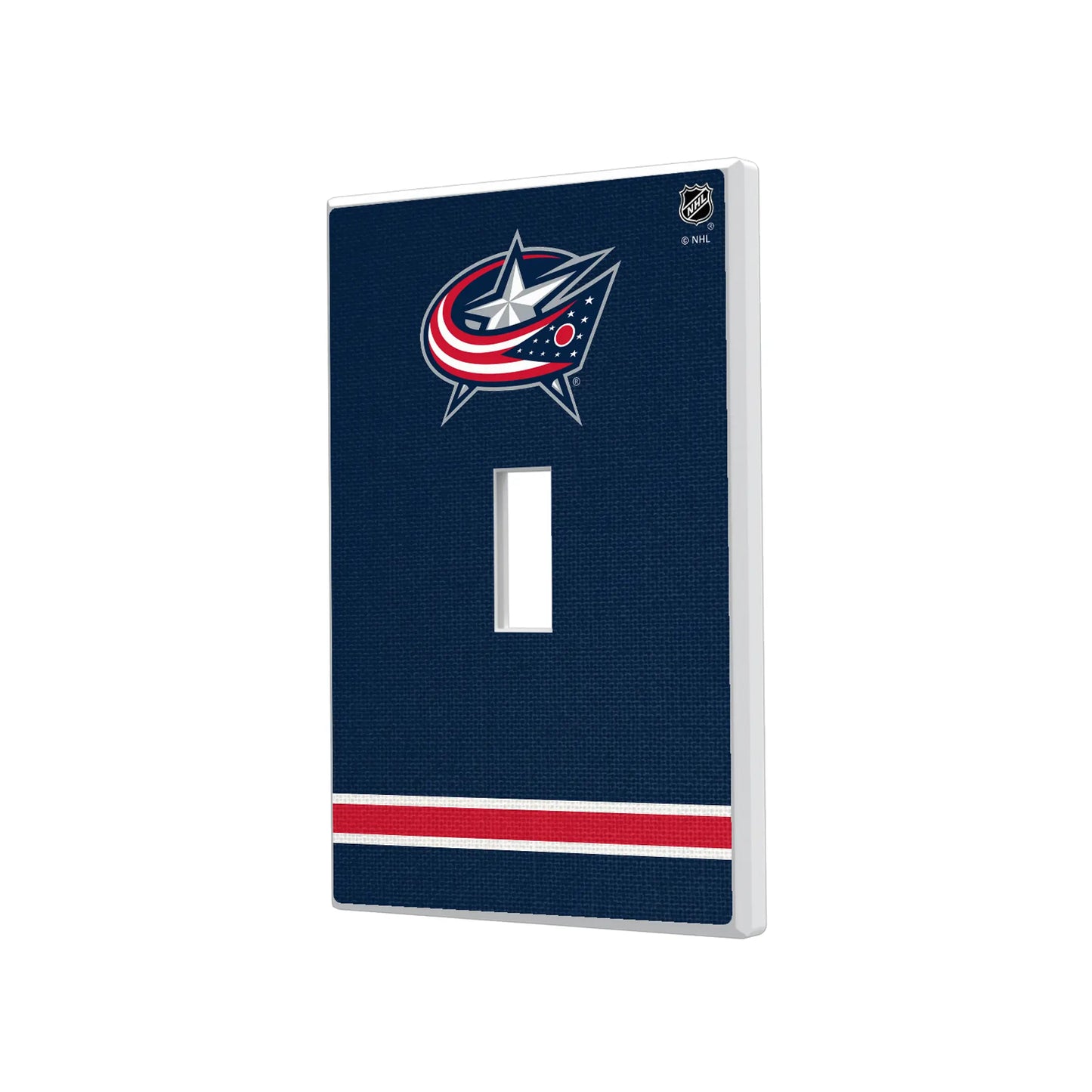 Columbus Blue Jackets Stripe Hidden-Screw Light Switch Plate