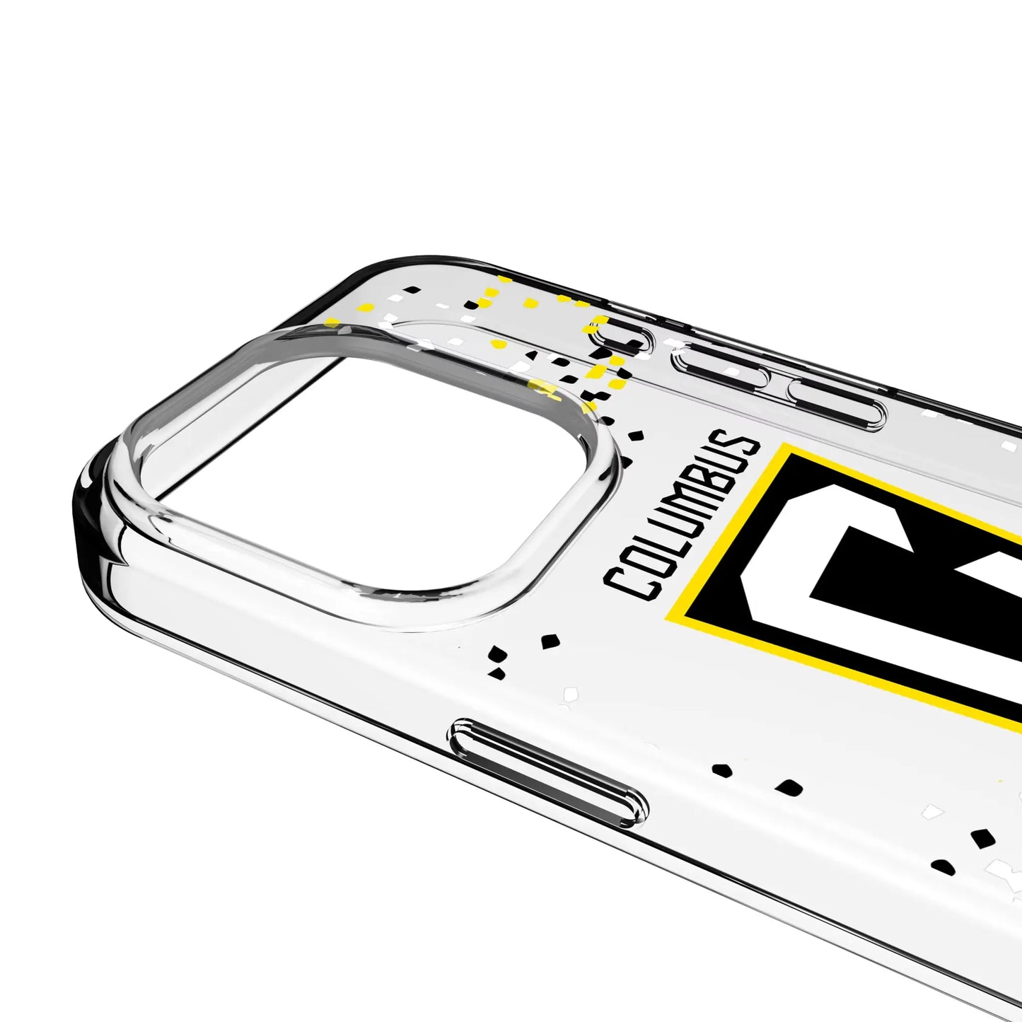 Columbus Crew Confetti Clear Phone Case for Apple iPhone