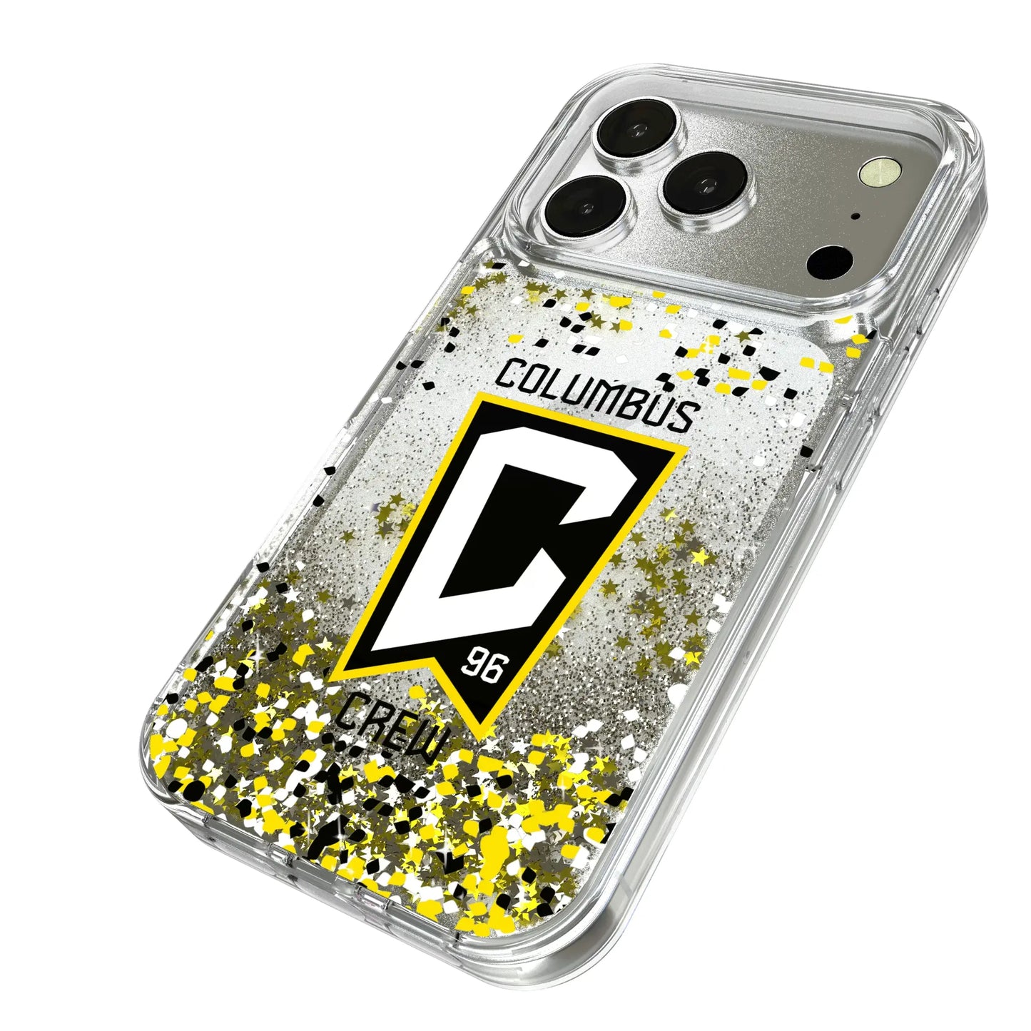 Columbus Crew Confetti Glitter Phone Case for Apple iPhone