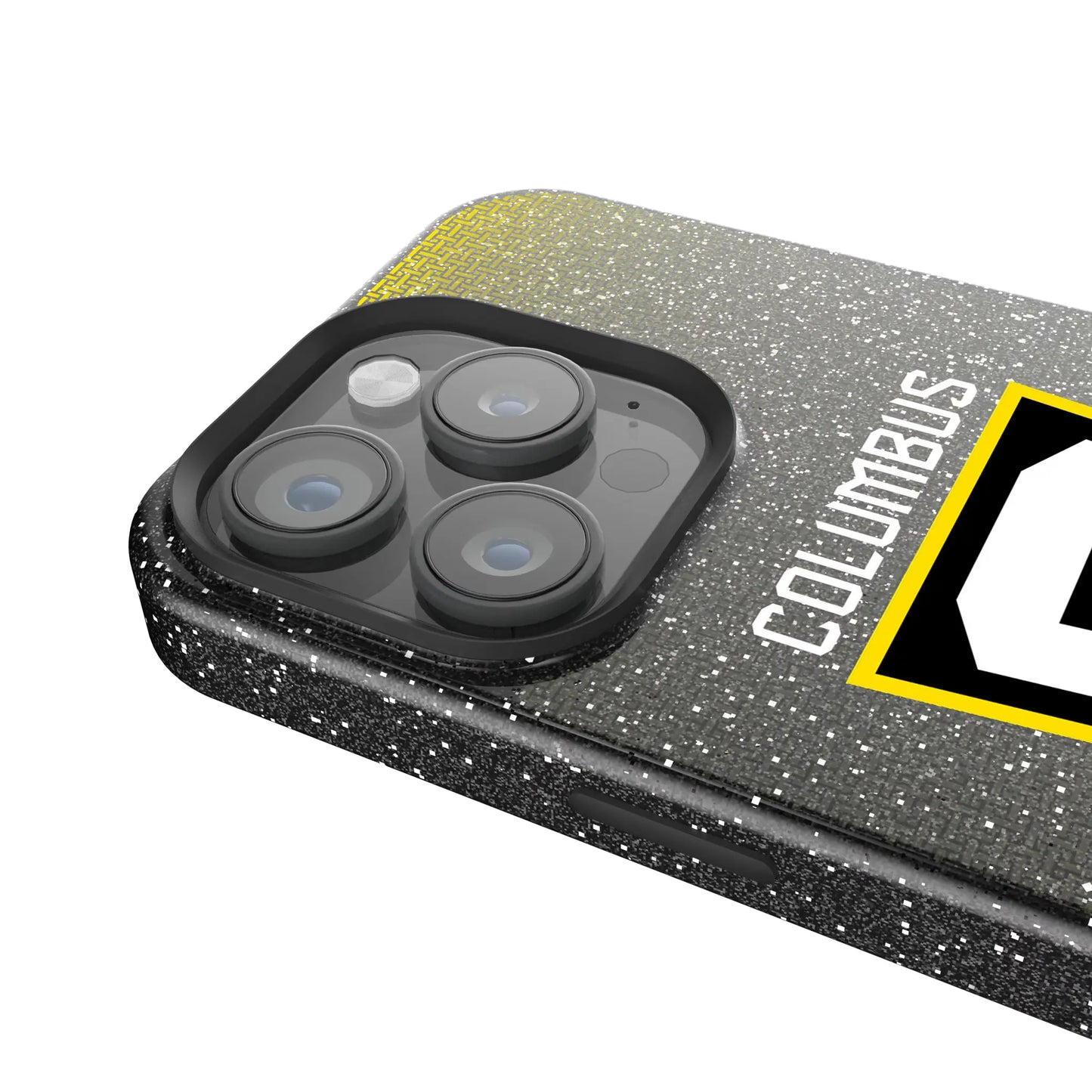 Columbus Crew Linen Black Bling Phone Case for Apple iPhone