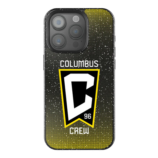 Columbus Crew Linen Black Bling Phone Case for Apple iPhone