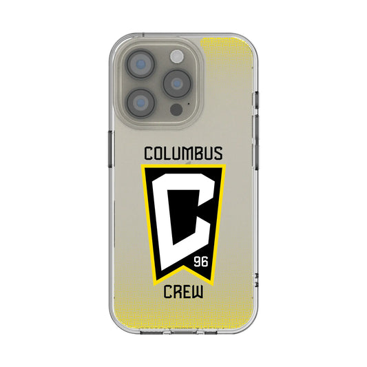 Columbus Crew Linen Clear Phone Case for Apple iPhone
