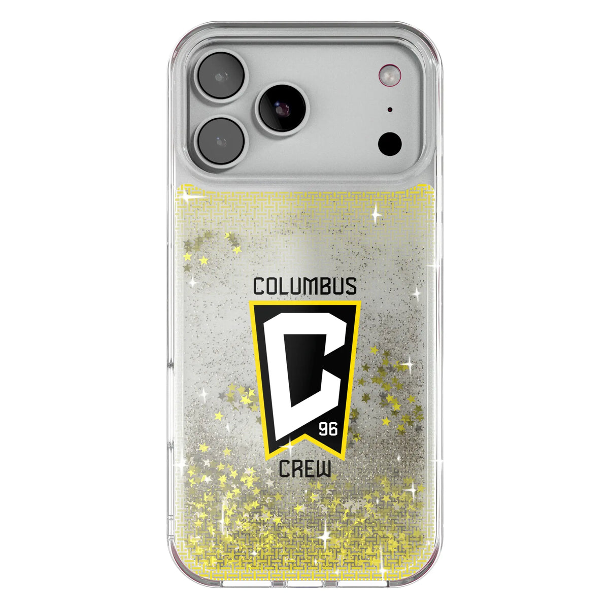Columbus Crew Linen Glitter Phone Case for Apple iPhone