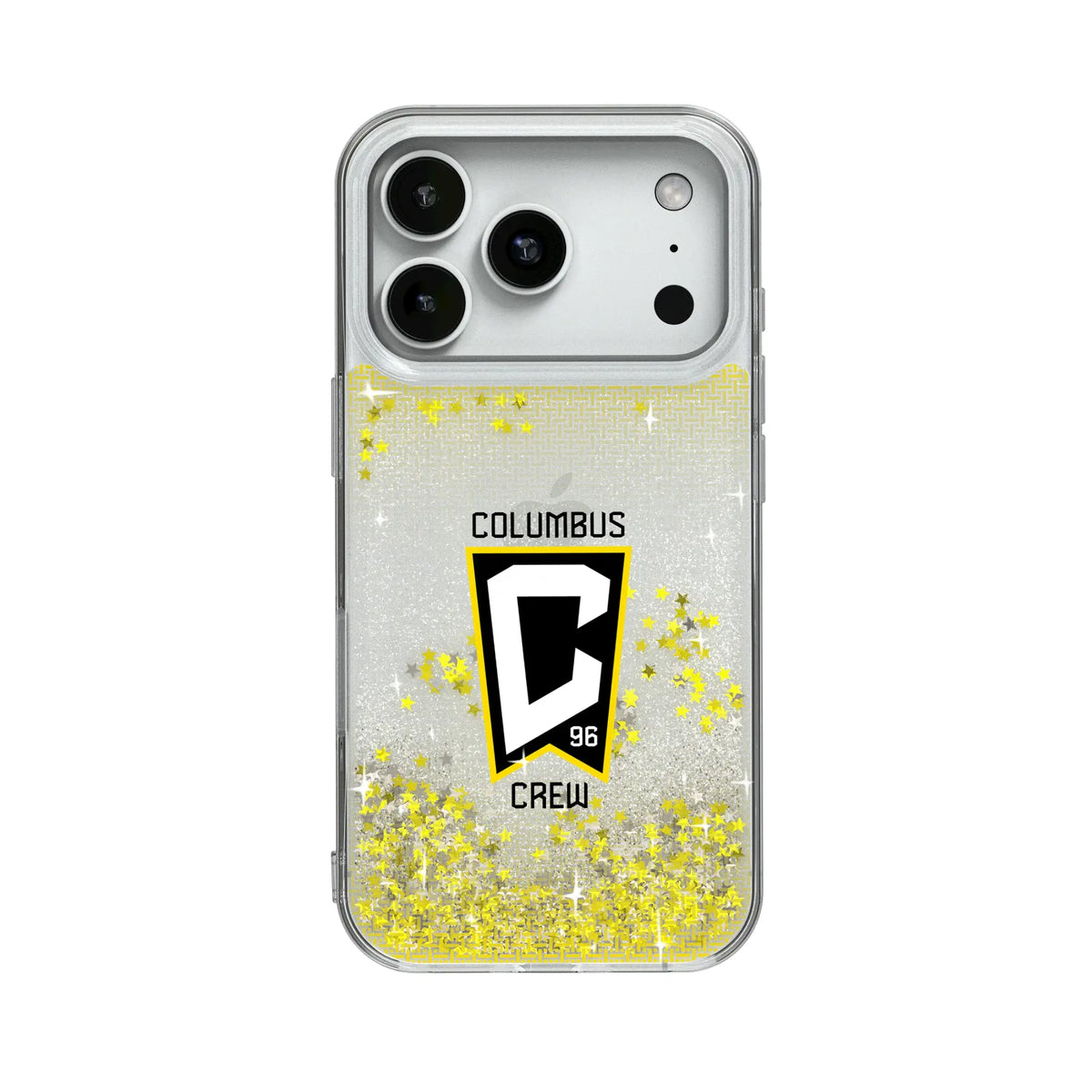 Columbus Crew Linen Glitter Phone Case for Apple iPhone
