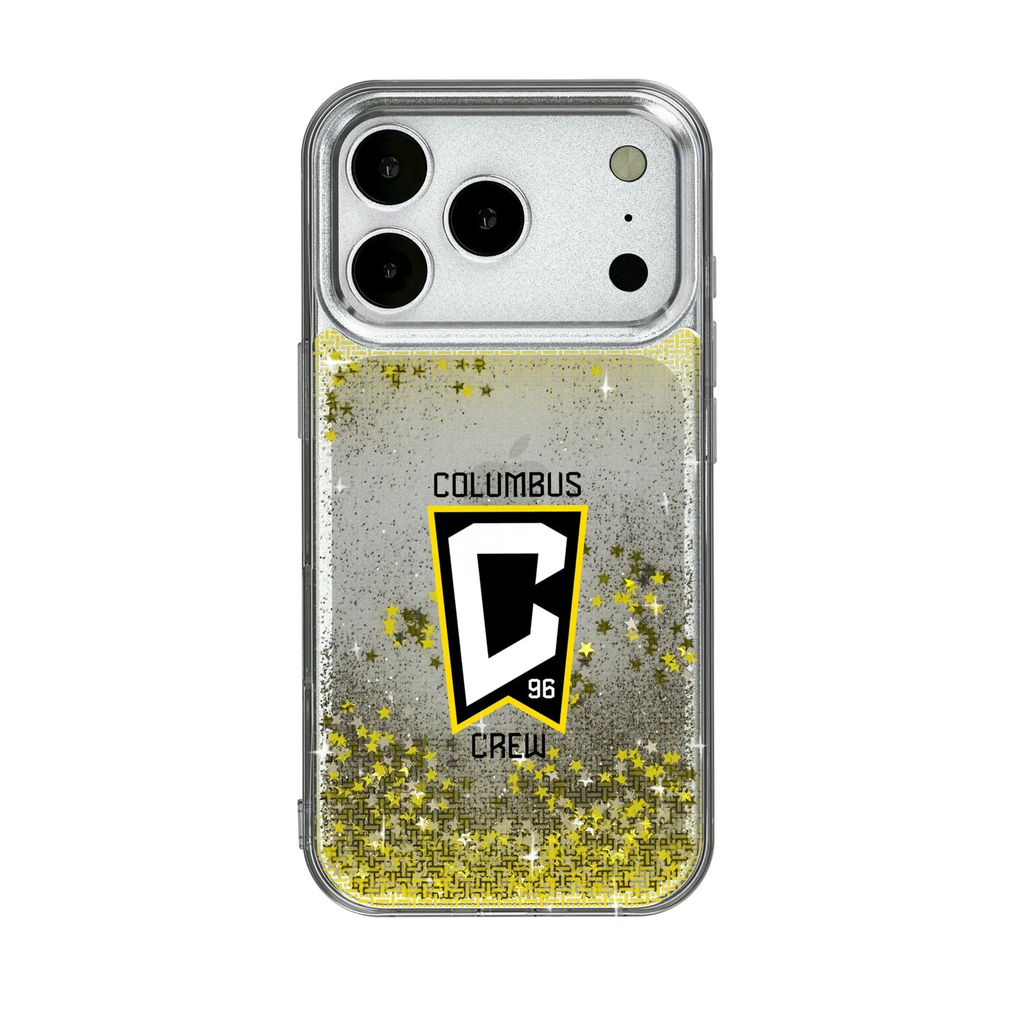Columbus Crew Linen Glitter Phone Case for Apple iPhone