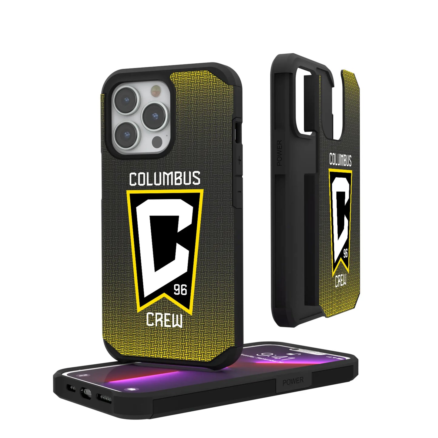 Columbus Crew Linen Rugged Phone Case for Apple iPhone