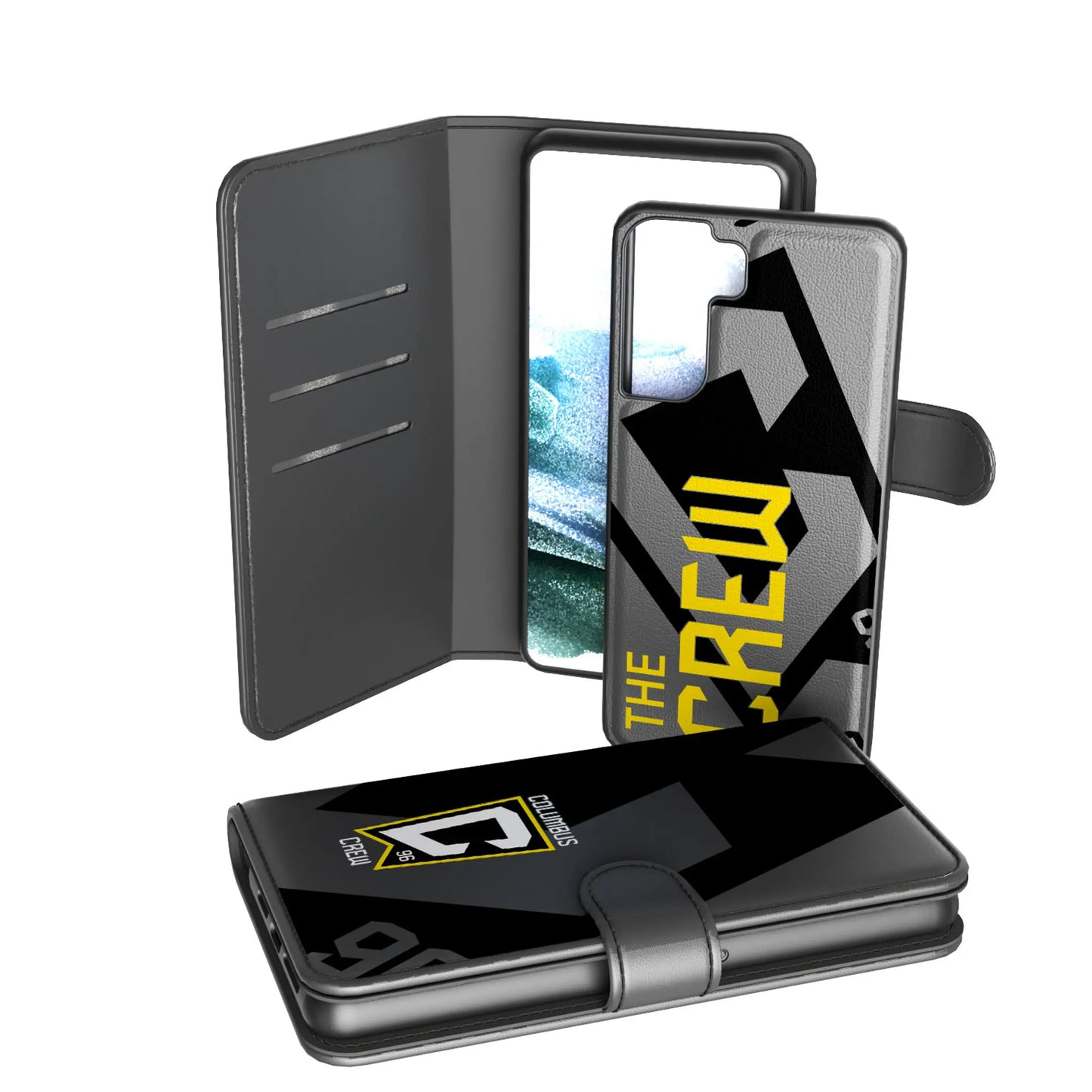 Columbus Crew Monocolor Tilt Wallet Phone Case for Apple iPhone