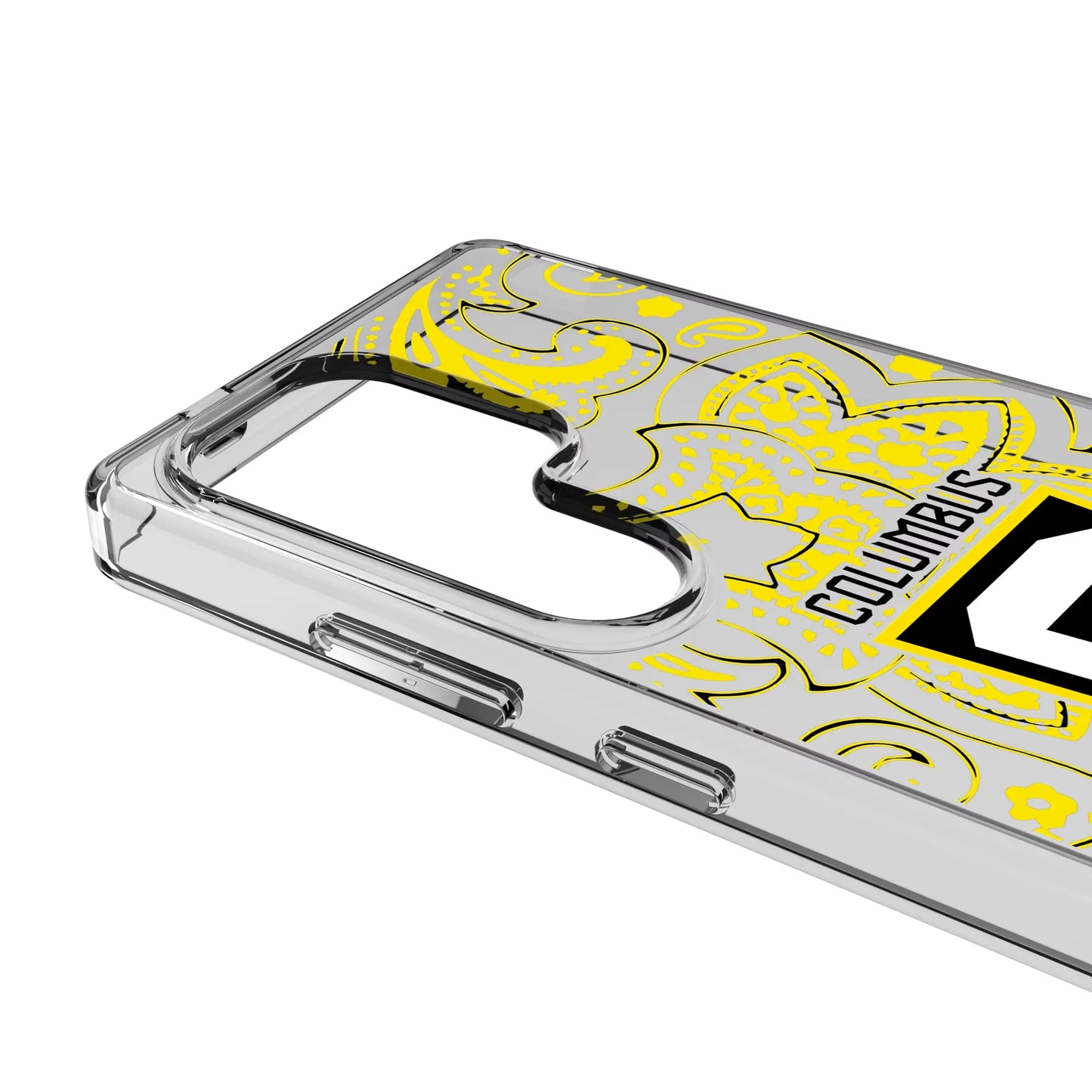 Columbus Crew Paisley Clear Phone Case for Samsung Galaxy