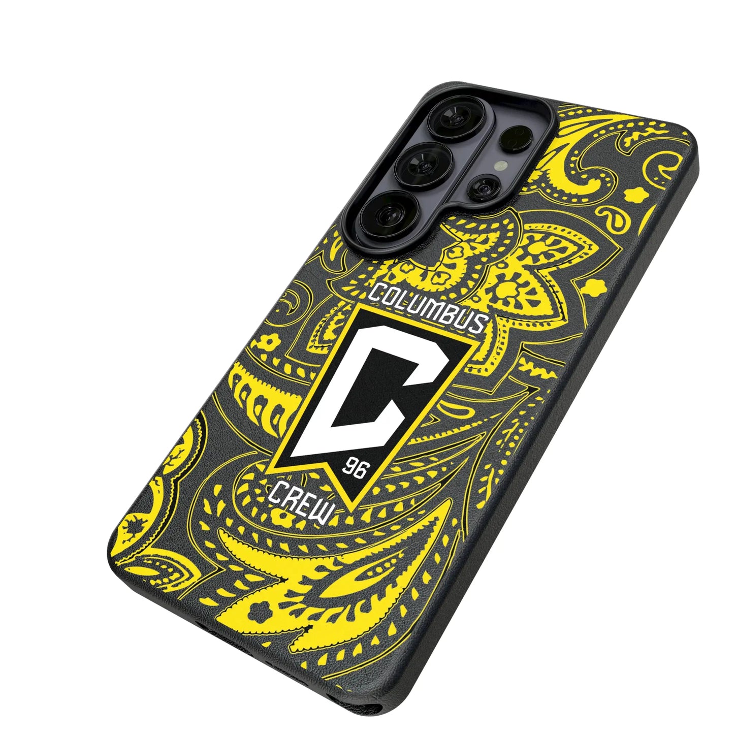 Columbus Crew Paisley MagSafe Compatible Phone Case for Samsung Galaxy