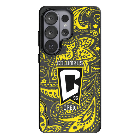 Columbus Crew Paisley MagSafe Compatible Phone Case for Samsung Galaxy