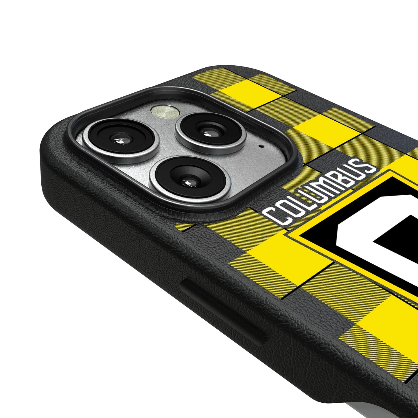 Columbus Crew Plaid MagSafe Compatible Phone Case for Apple iPhone