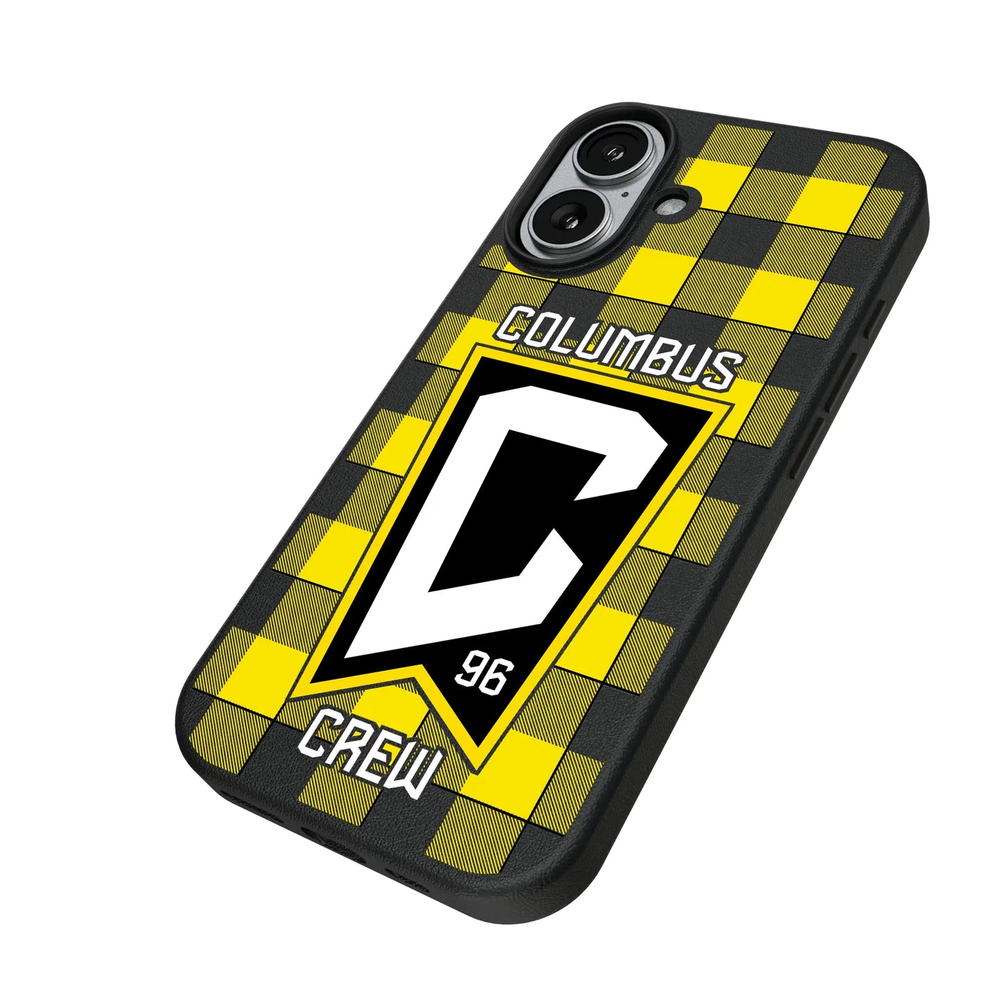 Columbus Crew Plaid MagSafe Compatible Phone Case for Apple iPhone