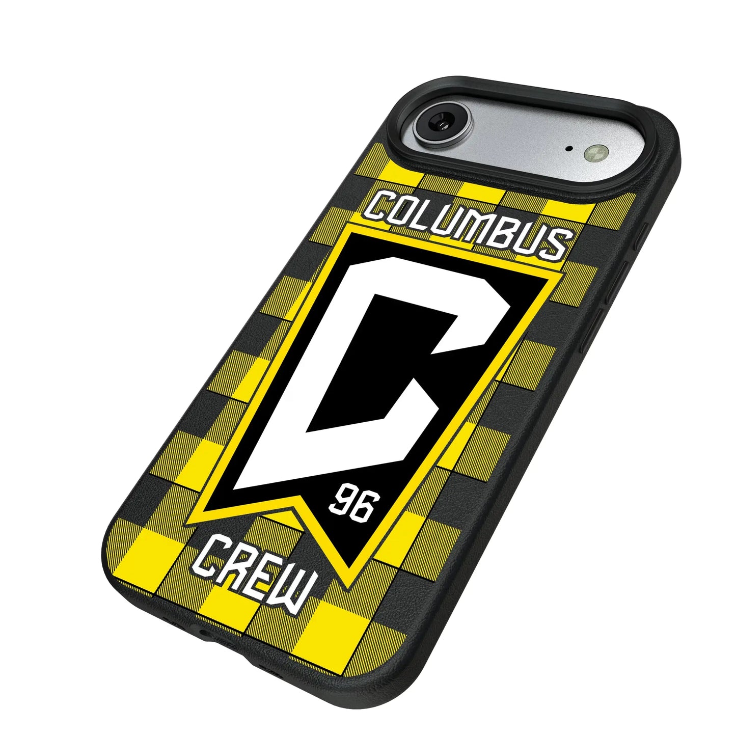 Columbus Crew Plaid MagSafe Compatible Phone Case for Apple iPhone