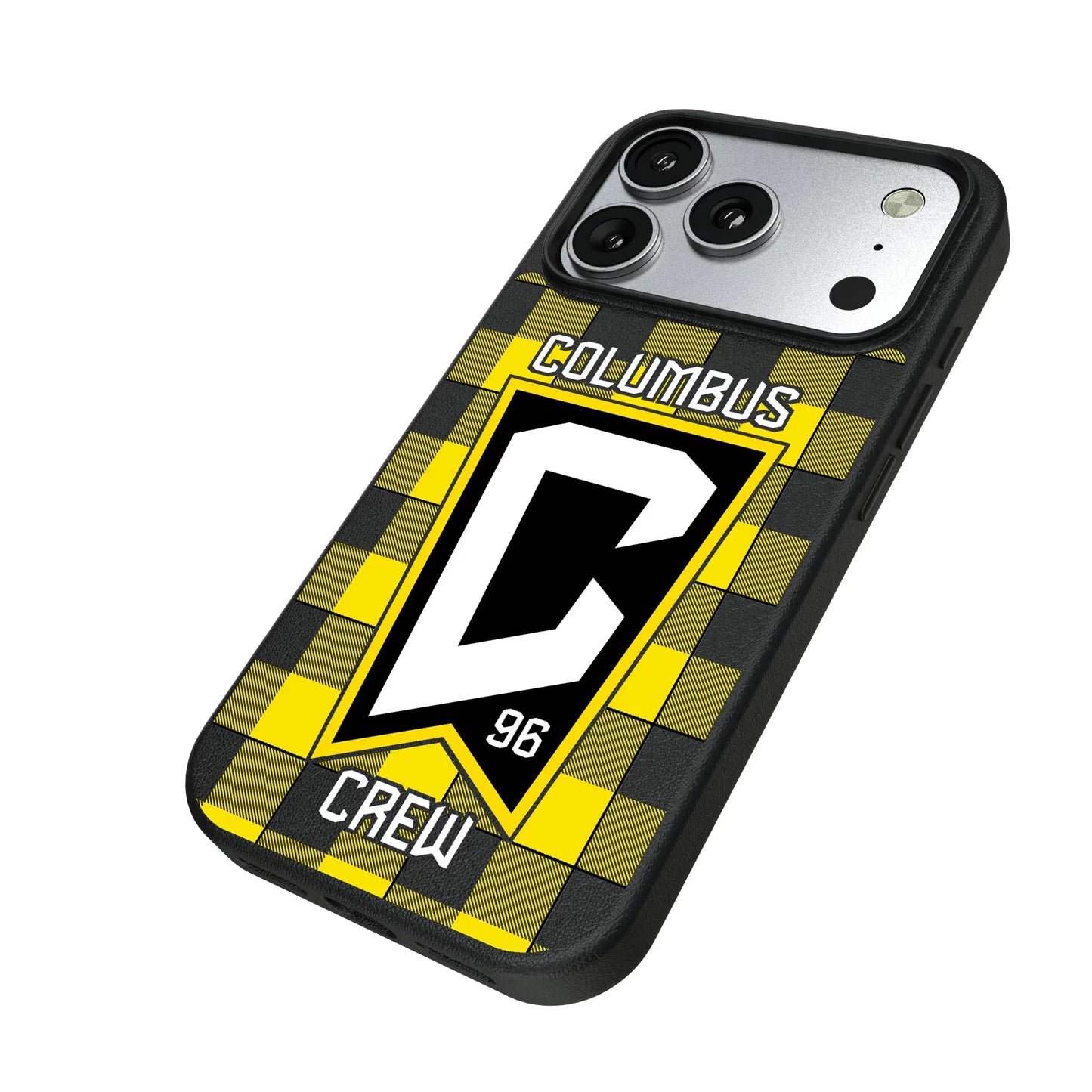 Columbus Crew Plaid MagSafe Compatible Phone Case for Apple iPhone